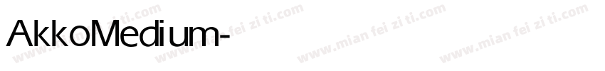 Akko Medium字体转换